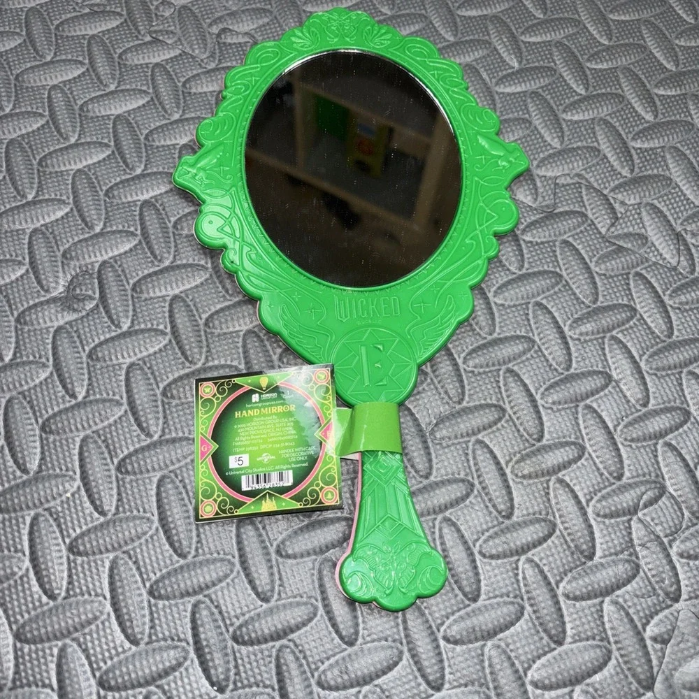 New Wicked Movie Two Sided Mirror Green &‎ Pink - In Hand Mirror